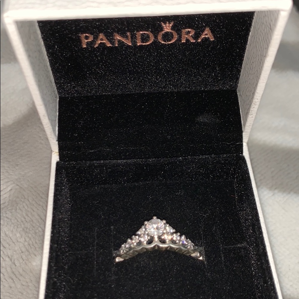 Pandora princess crown ring
